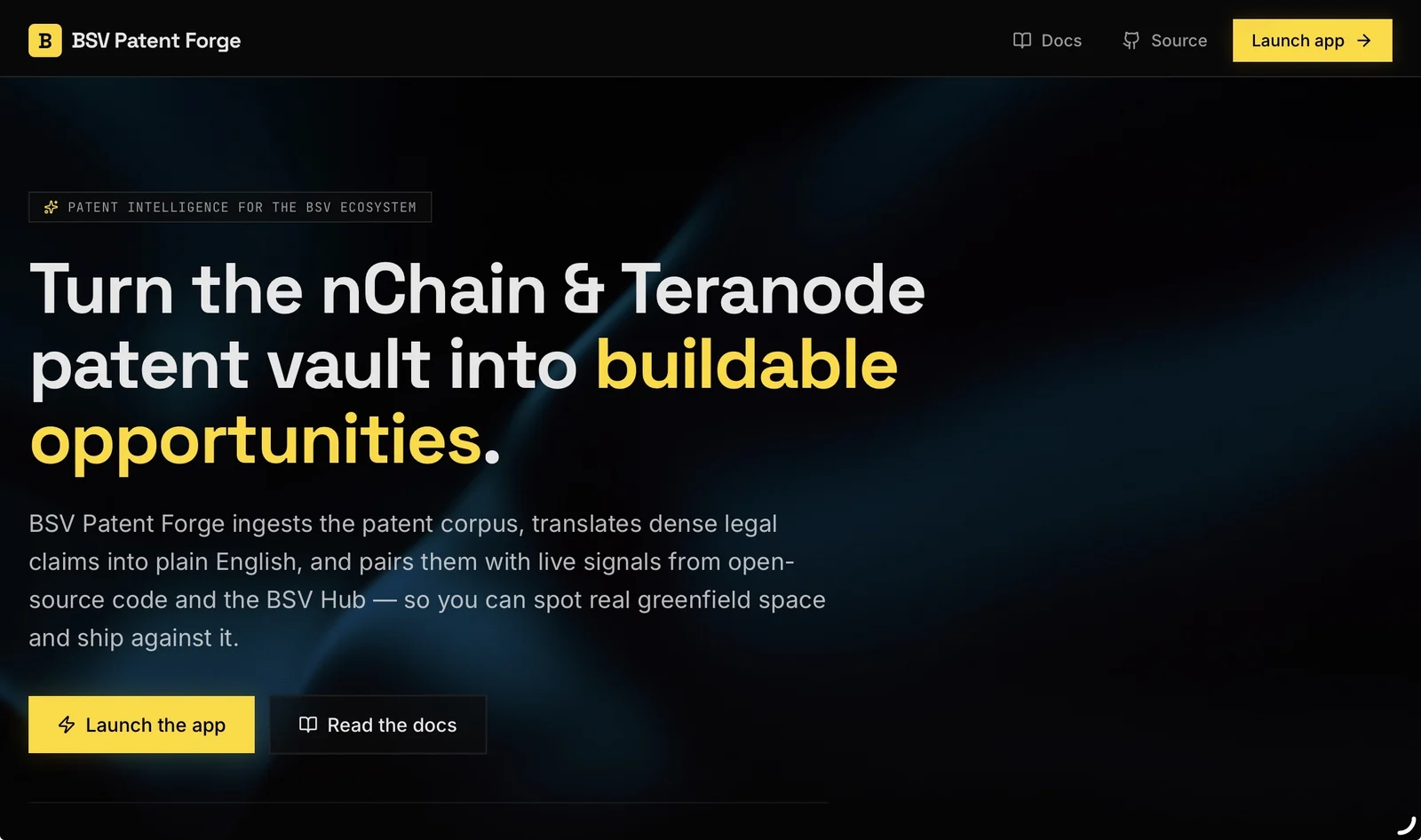BSV Patent Forge project preview
