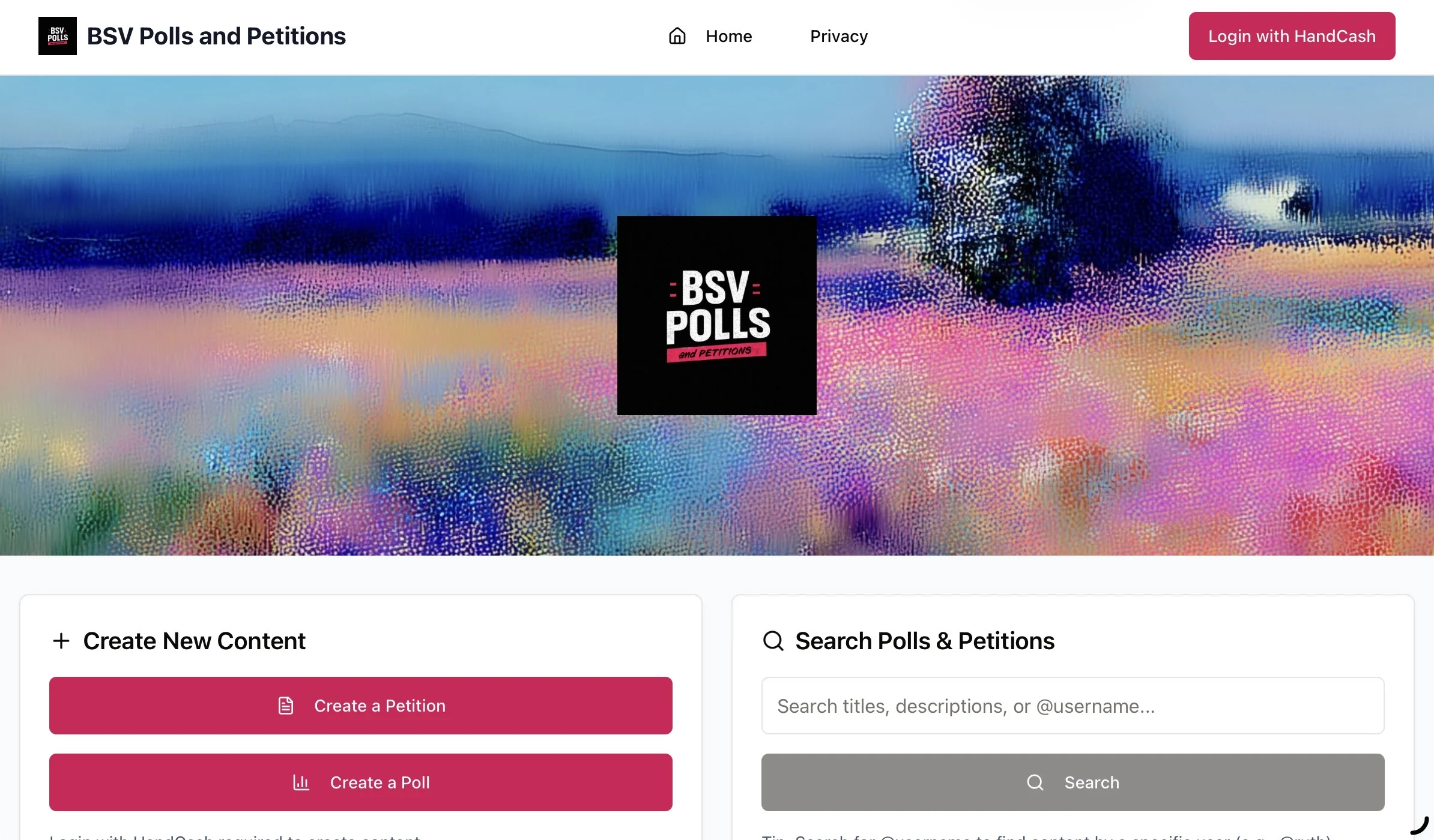 BSV Petitions project preview
