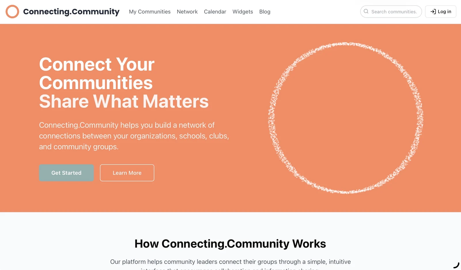 Connecting.Community project preview